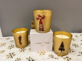 Χριστουγεννιάτικο χρυσό ποτήρι1